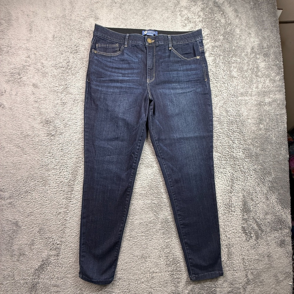 Democracy Jeans Absolution Modern High Rise Ankle Length Skinny Dark Wash 14